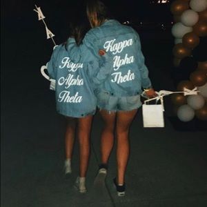 Kappa Alpha Theta denim jacket